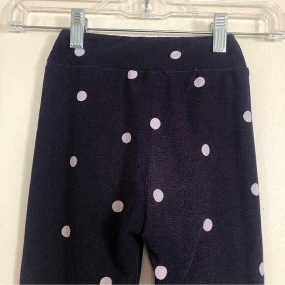 ❤️5/$25 SALE LuLaRoe Kid's Purple Polka Dot Stretch Soft Leggings Pants - Picture 8 of 8